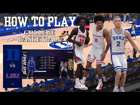 HOW TO PLAY COLLEGE BASKETBALL IN NBA2K25