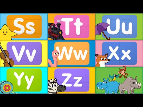 Learn the ABCs | Letters S - Z | Turn & Learn ABCs | ​​🌈 Super Simple ABCs