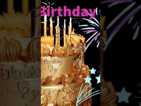 Gold Cake, Happy Birthday Song，#ideas #Gold #Cake #Birthday