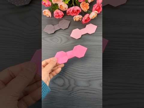 How to make a bow with paper #diy #shorts