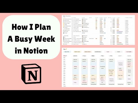 How I Plan a Busy Week as a PhD Student - Weekly Plan With Me in Notion