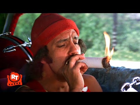 Up in Smoke (1978) - Smoking The Fattest Joint Ever | Movieclips