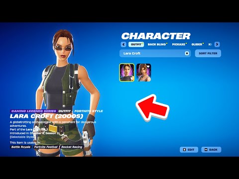 NEW FORTNITE *LARA CROFT* UPDATE EARLY!