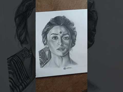 alia bhatt sketch #aliabhatt #fanart #sketching #sketch #sketches #drawing #draw  #portraitdrawing