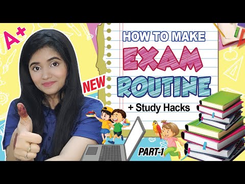 EXAMS STUDY Routine - STUDENT HACKS | Exam से पहले टॉपर अपना टाइम टेबल कैसे बनाते हैं #examhacks