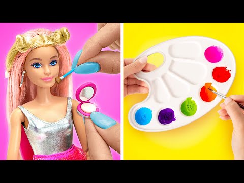 How to TOTAL MAKEOVER Your Beautiful Doll! 💅 Easy and Fun Mini DIY!