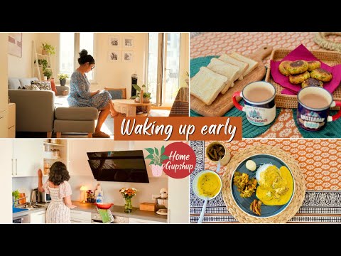 Waking up Early | Unique planter options, 2-Min Mango Salad, Pantry Shopping, No Oil Pakoras