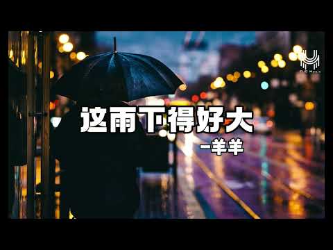 羊羊-这雨下得好大『这雨下得好大，我拼命的挣扎不愿再听你说的那些谎话，时间就像雨落在心裡嘀嗒，耗尽力气回答 原来是我太傻。』🎶动态歌词