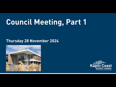 28 November 2024 | Council meeting Part 1