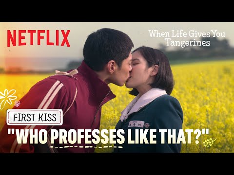 Heart-fluttering first kiss in a flower field | When Life Gives You Tangerines | Netflix [ENG SUB]