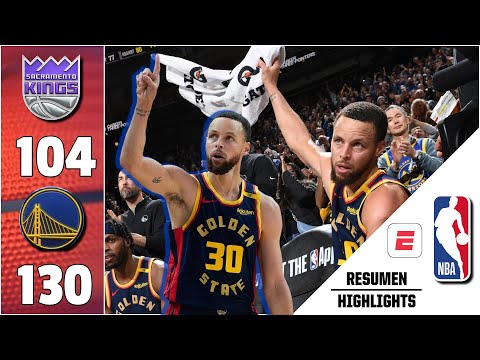 STEPHEN CURRY HIZO HISTORIA con 4 MIL TRIPLES y los WARRIORS dieron paliza 130-104 a los KINGS | NBA