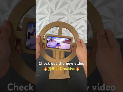 @RickCreative DIY GAMING RACING WHEEL FOR PHONE EASY TUTORIAL FROM ORIGAMI WORLD AND RICK CREATIVE