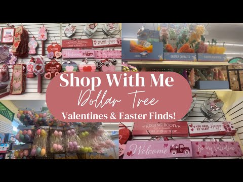 Dollar Tree Shop With Me! Valentines & Easter Finds!