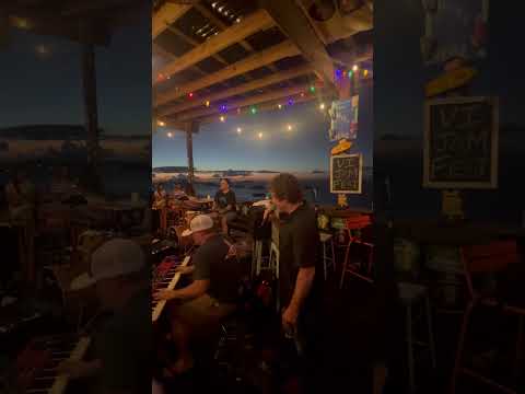 @OrganicallyGoodTrio on The Sunset Deck @ The Windmill Bar with Todd Sheaffer of @railroadearth