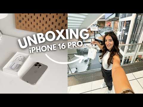 UNBOXING iPHONE 16 PRO (is this *really* worth the upgrade?)