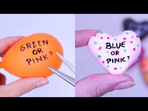 CLAY CRACKING & BALOON POPPING ASMR - Guess The Color Inside Challenge!