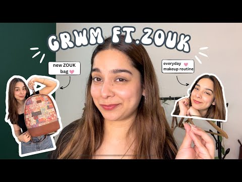 Everyday Makeup Tutorial + GRWM ft. ZOUK 👜💖|| Tanisha Madhok #collab #zouk #handbag