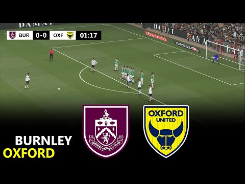 Burnley vs Oxford United | EFL Championship 2025 | eFootball Pes 21 Live Gameplay