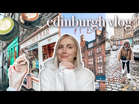 EDINBURGH TRAVEL VLOG pt. 2 | Harry Potter shops, Marys Milk Bar and touring the vaults