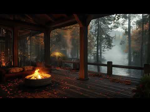 Hiding in Forest Cave On Stormy Night | Heavy Rain and Thunder Sound, Campfire Sound to Sleep, Relax