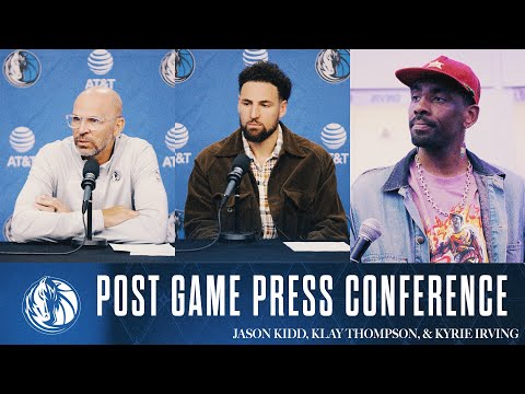 Jason Kidd, Klay Thompson & Kyrie Irving | Post Game vs MIL | 03/01/25