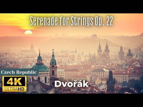 4K Czech Republic Scenic Relaxation Film - Dvořák - Serenade for Strings Op. 22