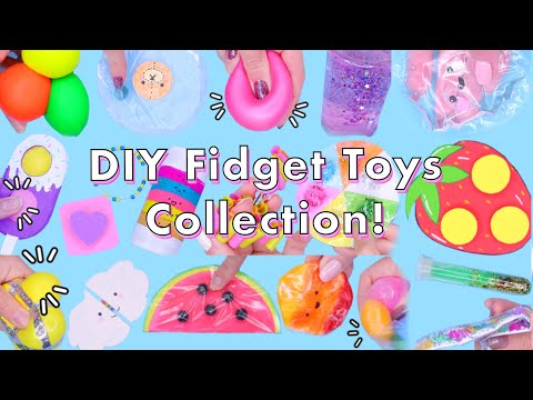 HUGE DIY Fidget Toys Collection! TIKTOK POP IT Fidget toys! VIRAL TikTok anti-stress fidgets