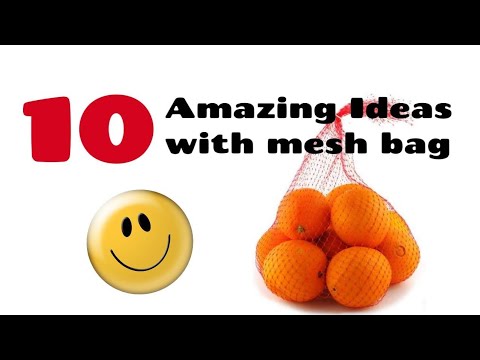 10 Amazing Crafts with Net Mesh Bags or Produce Bags | DIY Mesh Bag or Produce Bag | @CraftStack