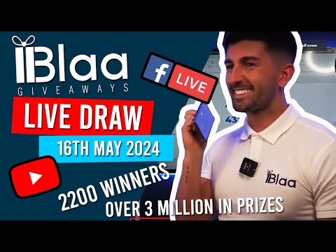 BLAA GIVEAWAYS | LIVE DRAW | 16th May 2024