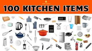 English Vocabulary - 100 KITCHEN ITEMS