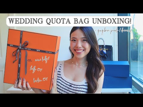 UNBOX MY DREAM WEDDING QUOTA BAG! 💍 | Ways to accessories, story time, Hermes journey & pre-spend!