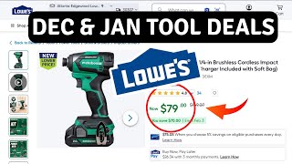 Lowes Late December & January Tool Deals 50% Off!