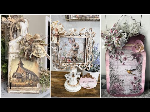 Thrifty Charm Decor Shabby Chic Vintage Rustic Home and Wall Hangings Decor Idea in budget