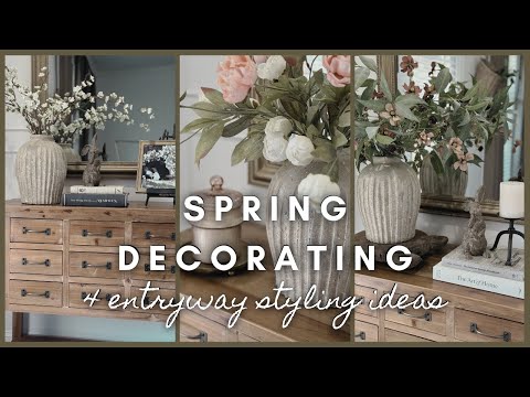 Spring Decorating | 4 entryway styling ideas