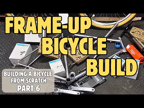 HANDMADE CUSTOM Bikepacking Adventure Touring Bike Build - PART 6 - Frame becomes a rideable bicycle