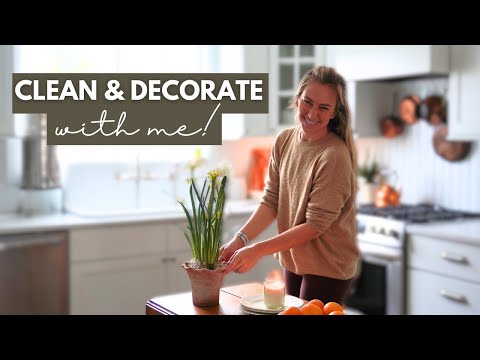 Clean and decorate with me (using decor I already have!)