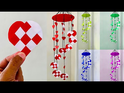 DIY Wall Hanging | Paper Heart for Valentine's Day Decoration Ideas | Room Decor