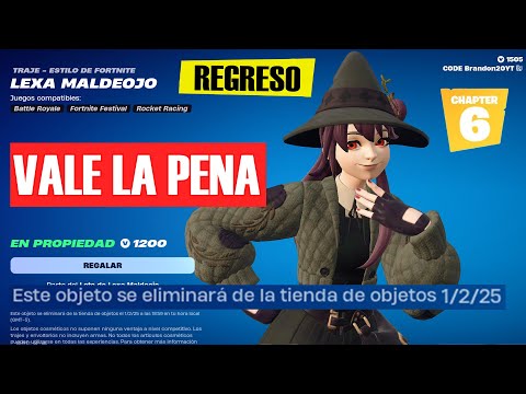 ✅REGRESO LEXA BRUJITA MALDEOJO EN FORTNITE EN 2025 ( VALE LA PENA )