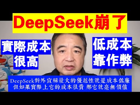 翟山鹰：DeepSeek崩了丨低成本靠作弊丨實際成本很高