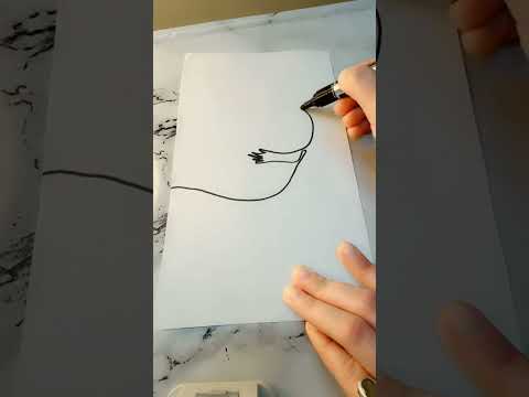 One Line, Endless Possibilities: Artistic Shorts #draw#satisfying