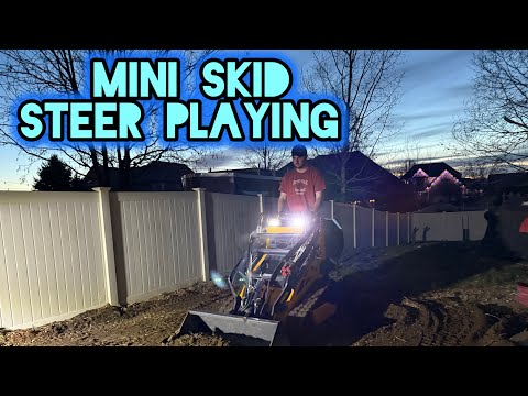 Moving dirt is easy when you rent a mini skid steer