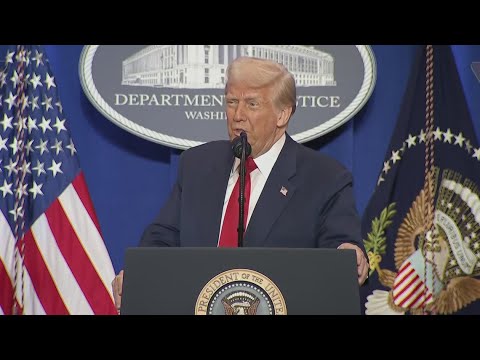 FULL SPEECH: Donald Trump delivers remarks at The Department of Justice