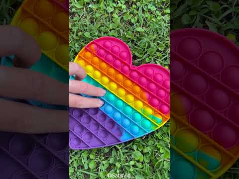 Rainbow Heart Pop It ASMR for Ultimate Calm ❤️🧡💛💚💙💜