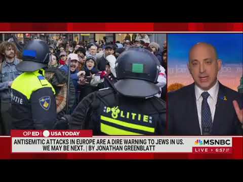 ADL CEO joins MSNBC to discuss 30th ADL In Concert Against Hate and antisemitic attacks in Europe