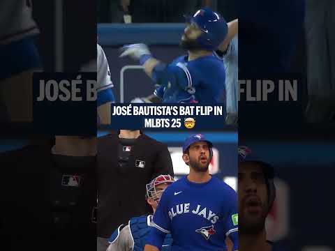 The José Bautista bat flip is BACK in MLB The Show 🔥