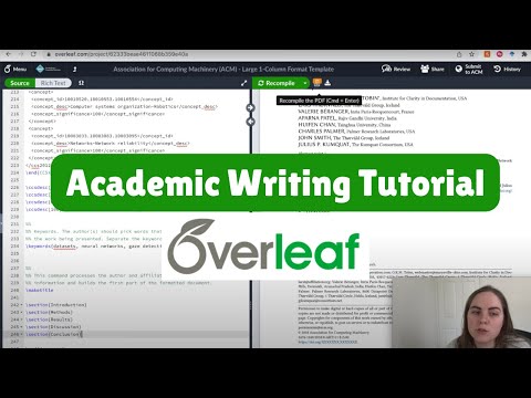 How to Write a Scientific Journal Article Using Overleaf - Academic Writing Tutorial in LaTeX