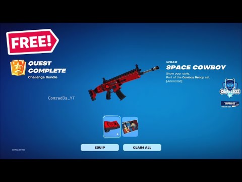 How to get FREE Cowboy Bebop Rewards (Wrap and Loading Screen) in Fortnite