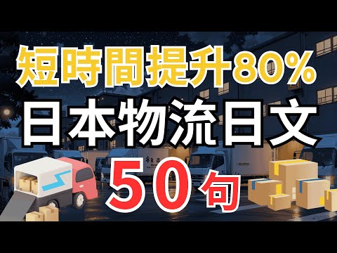 【日本物流日文📦】學會這50句 短時間內提升 80% (一問一答🗣️)，擺脫啞巴日文 | 與同事流暢溝通，提升工作效率｜口說進步神速 | 驚呆日本同事 #物流日文