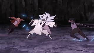 Naruto e sasuke combattono contro momoshiki sub ita