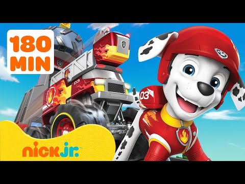 PAW Patrol Rescue Wheels Adventures! #9 w/ Marshall 🚗 3 Hours | Nick Jr.